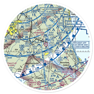 Robinson Private Airport (MD14) VFR Sectional Sticker (30 mile)