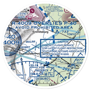 Bell Airport (MD12) VFR Sectional Sticker (20 mile)