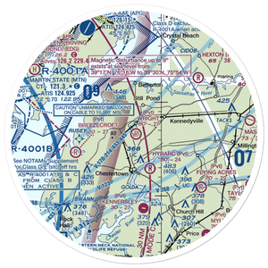 Wright Field (MD11) VFR Sectional Sticker (30 mile)