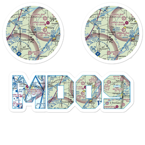 Meadow Brook Airport (MD09) VFR Sectional Sticker Pack