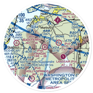 Finagin Airfield (MD05) VFR Sectional Sticker (20 mile)