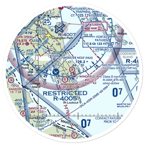 Wingfield Airport (MD01) VFR Sectional Sticker (30 mile)