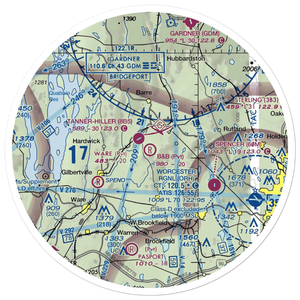B&B Farm Airport (MA89) VFR Sectional Sticker (30 mile)