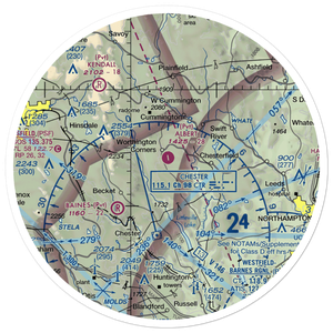 Albert Farms Airport (MA88) VFR Sectional Sticker (30 mile)