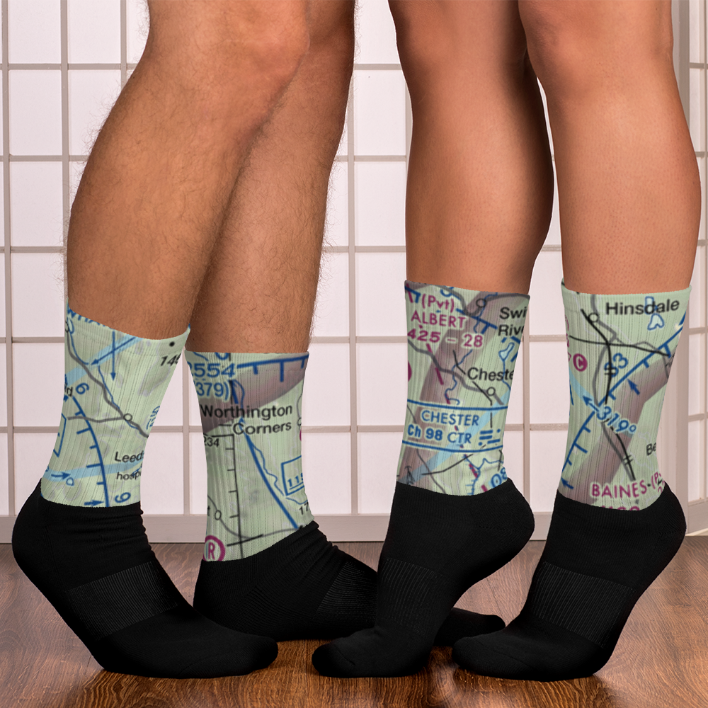 Albert Farms Airport (MA88) VFR Sectional Socks 
