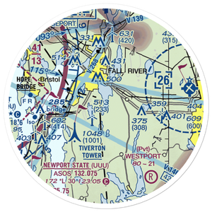 Westport Seaplane Base (MA82) VFR Sectional Sticker (20 mile)