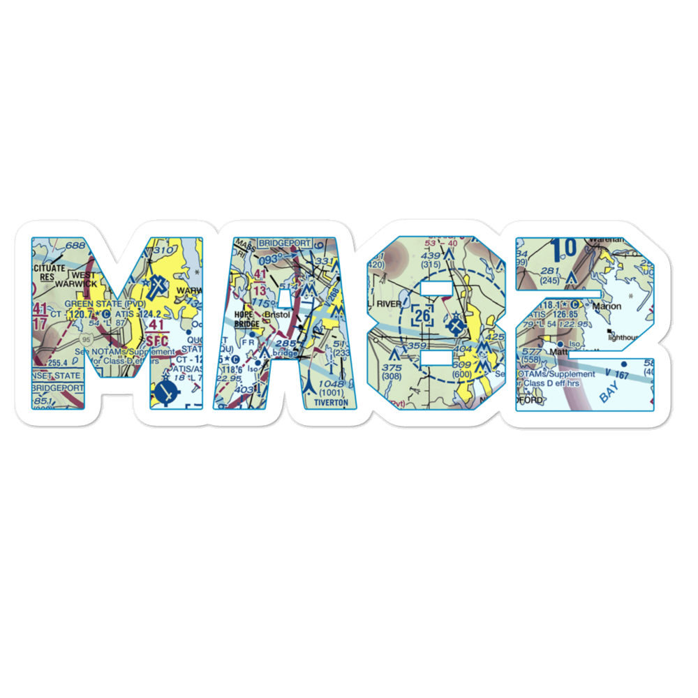 Westport Seaplane Base (MA82) VFR Sectional Sticker 
