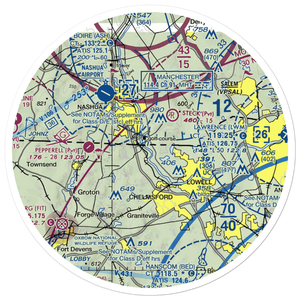 Larson's Seaplane Base (MA74) VFR Sectional Sticker (30 mile)