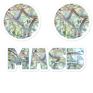 Island Air Service Seaplane Base (MA65) VFR Sectional Sticker Pack