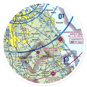Sherman-Private Airport (MA63) VFR Sectional Sticker (30 mile)