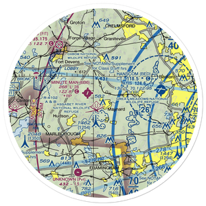 Sids Airport (MA52) VFR Sectional Sticker (30 mile)