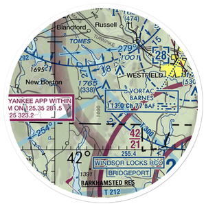 Morehaven Airport (MA43) VFR Sectional Sticker (20 mile)