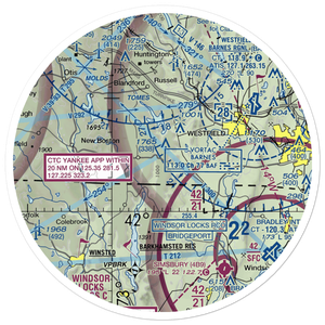 Morehaven Airport (MA43) VFR Sectional Sticker (30 mile)