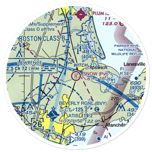Snow Airport (MA36) VFR Sectional Sticker (20 mile)