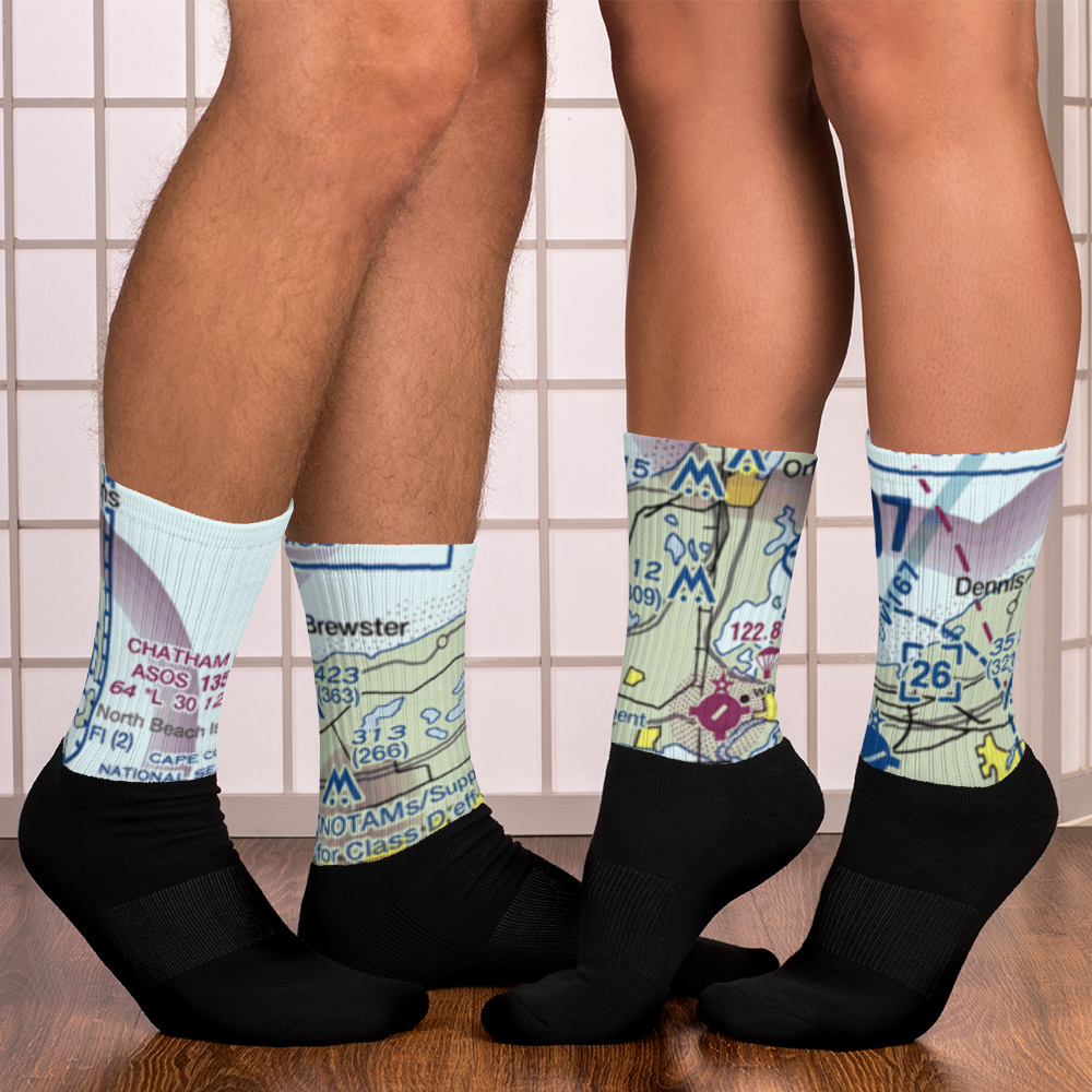 Long Pond Seaplane Base (MA25) VFR Sectional Socks 