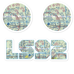 Koenig Airpark (LS92) VFR Sectional Sticker Pack