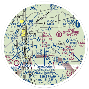 Le Blanc Field (LS86) VFR Sectional Sticker (20 mile)