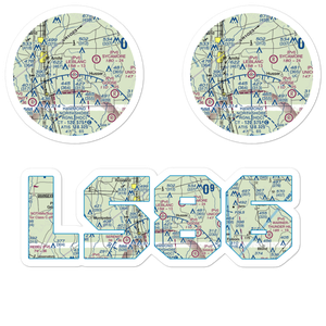 Le Blanc Field (LS86) VFR Sectional Sticker Pack