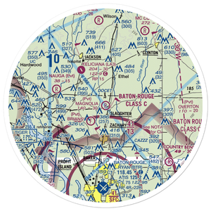 Magnolia Airpark (LS77) VFR Sectional Sticker (30 mile)
