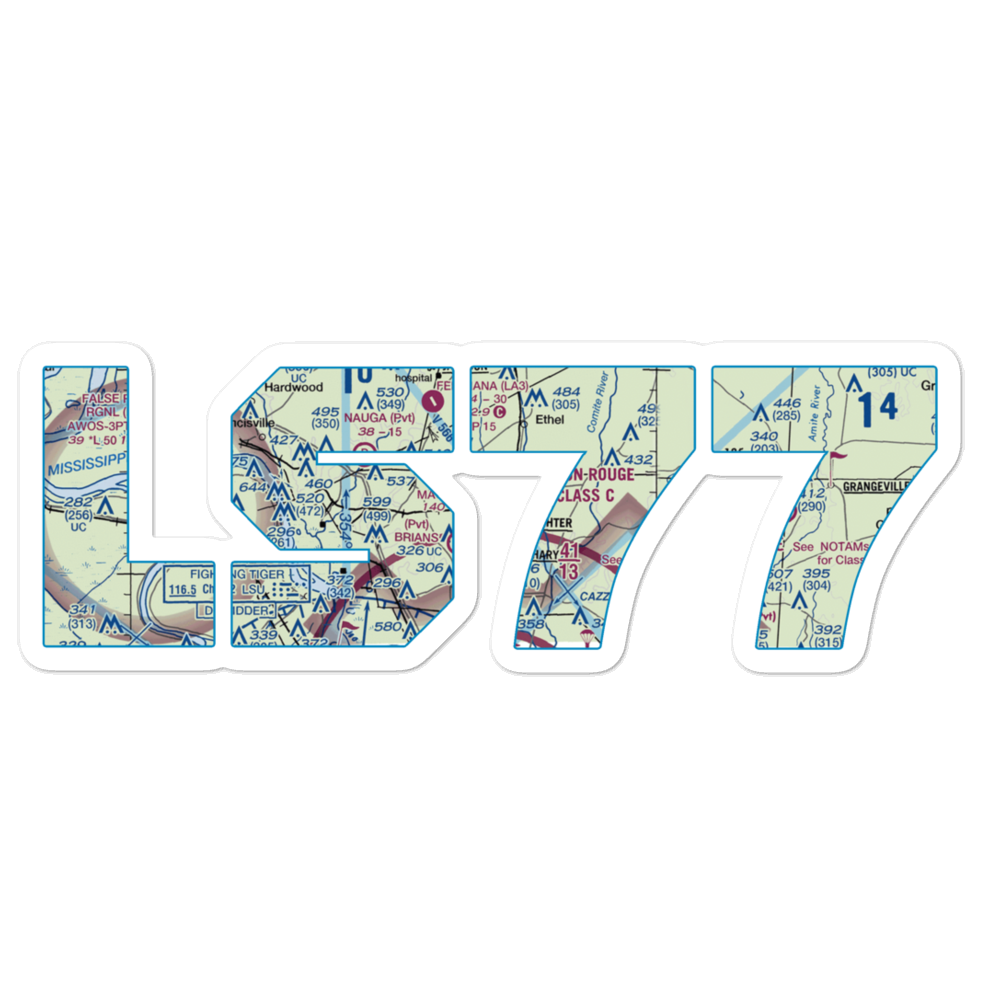 Magnolia Airpark (LS77) VFR Sectional Sticker 