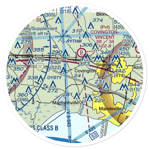 Hickham Field (LS76) VFR Sectional Sticker (20 mile)