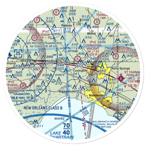 Hickham Field (LS76) VFR Sectional Sticker (30 mile)