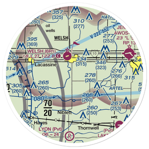 Aerolite Aero Park Ultralightport (LS72) VFR Sectional Sticker (20 mile)