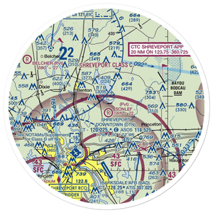 L J Earnest Airport (LS69) VFR Sectional Sticker (30 mile)
