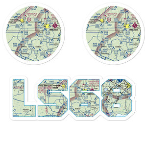 Ken Guidry Nr 1 Airport (LS68) VFR Sectional Sticker Pack