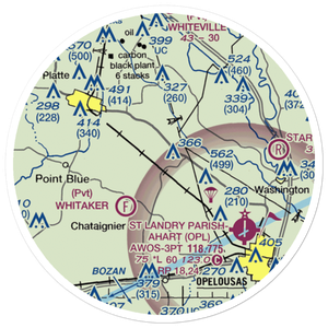 La Petite Airdrome Ultralightport (LS59) VFR Sectional Sticker (20 mile)