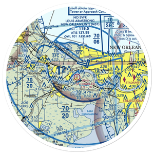 St Charles Airport (LS40) VFR Sectional Sticker (30 mile)