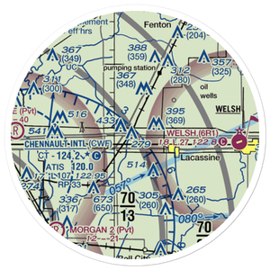 Light Plane Flyers Airfield (LS36) VFR Sectional Sticker (20 mile)