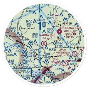 Nauga Field (LS35) VFR Sectional Sticker (20 mile)