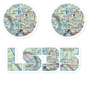Nauga Field (LS35) VFR Sectional Sticker Pack