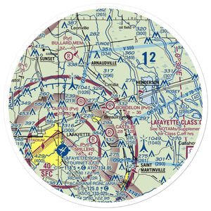 Bordelon Airpark (LS34) VFR Sectional Sticker (30 mile)