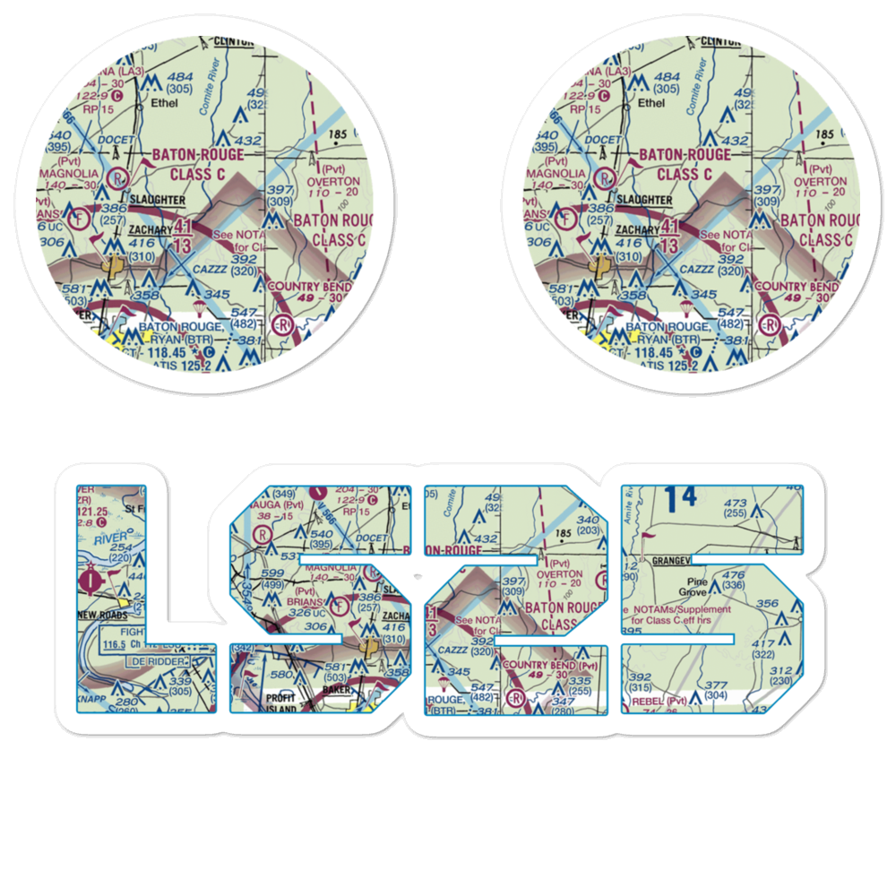 Annison Private Airport (LS25) VFR Sectional Sticker Pack 