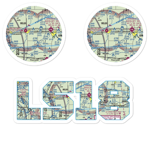 Ag Aviation Airport (LS18) VFR Sectional Sticker Pack