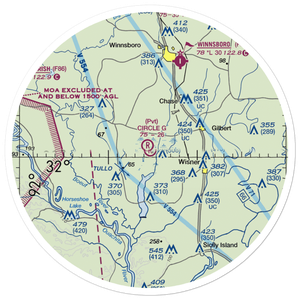 Circle G Airport (LS16) VFR Sectional Sticker (30 mile)