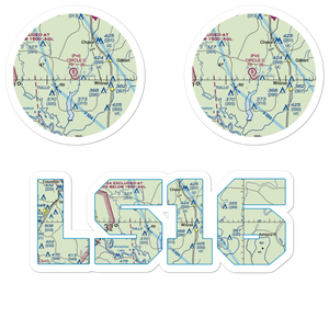 Circle G Airport (LS16) VFR Sectional Sticker Pack