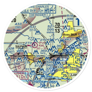 Reynolds Airport (LS10) VFR Sectional Sticker (20 mile)