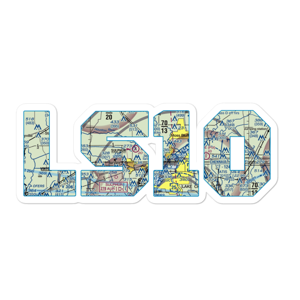 Reynolds Airport (LS10) VFR Sectional Sticker 