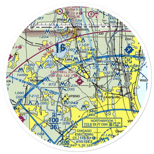 Rockenbach Airport (LL97) VFR Sectional Sticker (30 mile)