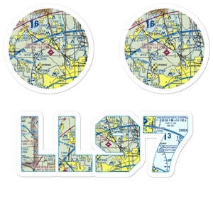 Rockenbach Airport (LL97) VFR Sectional Sticker Pack