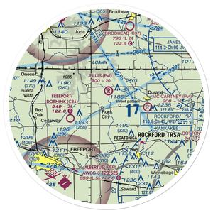 Hillman Airport (LL91) VFR Sectional Sticker (30 mile)