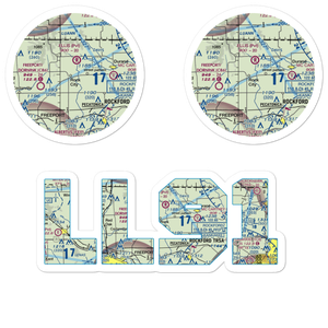 Hillman Airport (LL91) VFR Sectional Sticker Pack