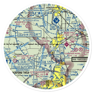 Blackhawk Farms Inc Airport (LL89) VFR Sectional Sticker (30 mile)