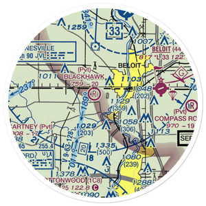 Harry D Fenton Airport (LL88) VFR Sectional Sticker (20 mile)