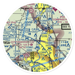 Latham Park Aero Estates Airport (LL81) VFR Sectional Sticker (20 mile)