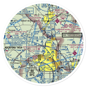 Latham Park Aero Estates Airport (LL81) VFR Sectional Sticker (30 mile)