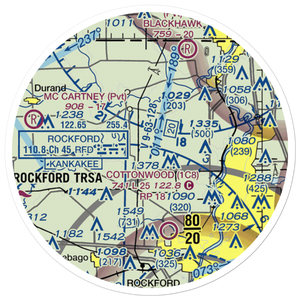 Darrington Airport (LL80) VFR Sectional Sticker (20 mile)